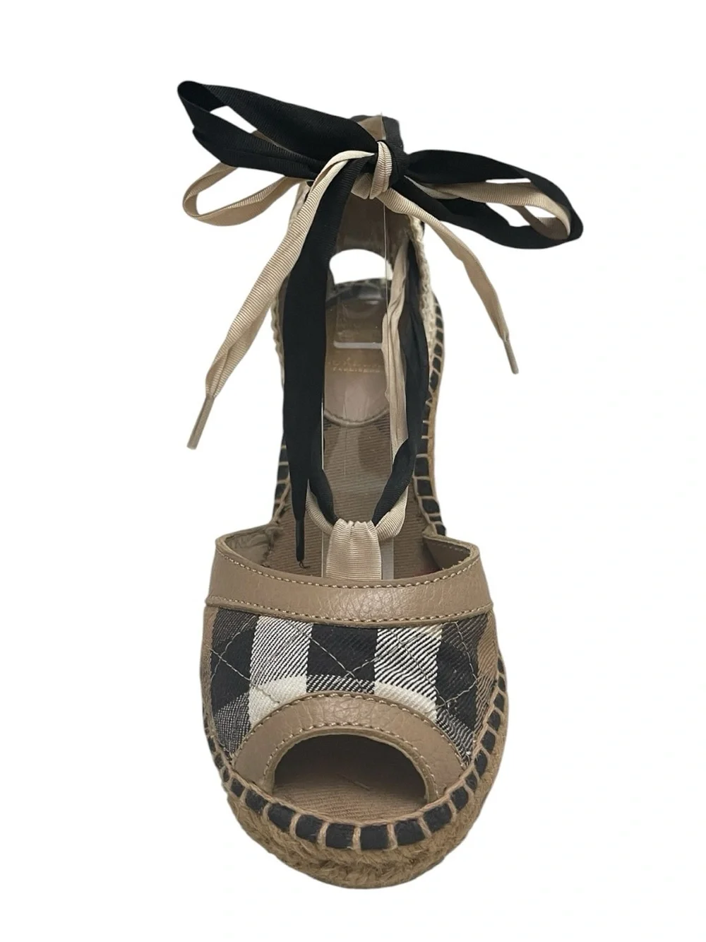 Burberry Check Espadrille Wedges EU 37 /UK 4 / US 7